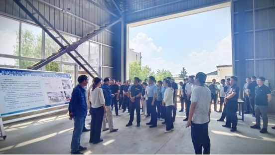 孟津區黨政領導蒞臨洛陽津達公司工作調研,進一步推進區重點項目工程順利實施
